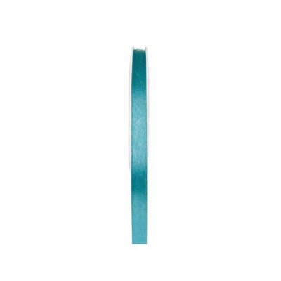 Ruban satin double face turquoise 25 mètres x 6mm