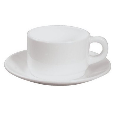 Tasse petit déjeuner blanche.