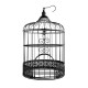 Cage oiseau noire.