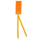 Marque place orange rectangle avec ruban