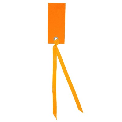 Marque place orange rectangle avec ruban