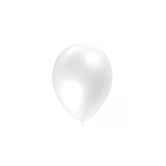 Ballon blanc 23cm sachet de 8
