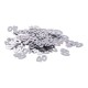 Sachet confettis de table "40" argent 1 cm