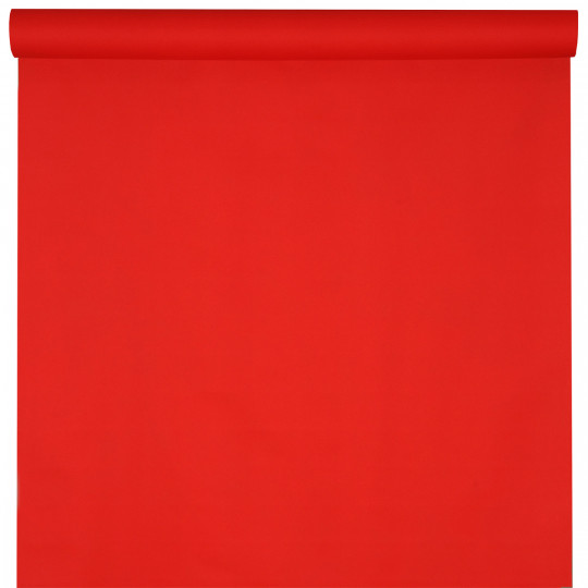 Nappe rouge éclatant rouleau 25m jetable