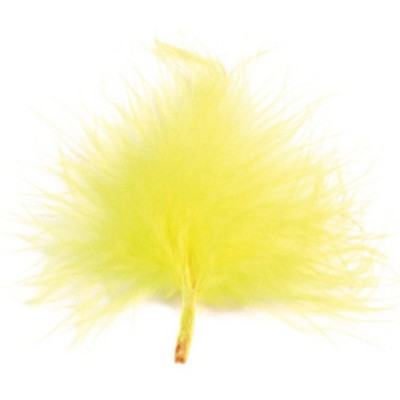 Plumes jaunes 7cm.