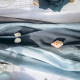 Chemin de table Effiloché mousseline de soie Bleu marine