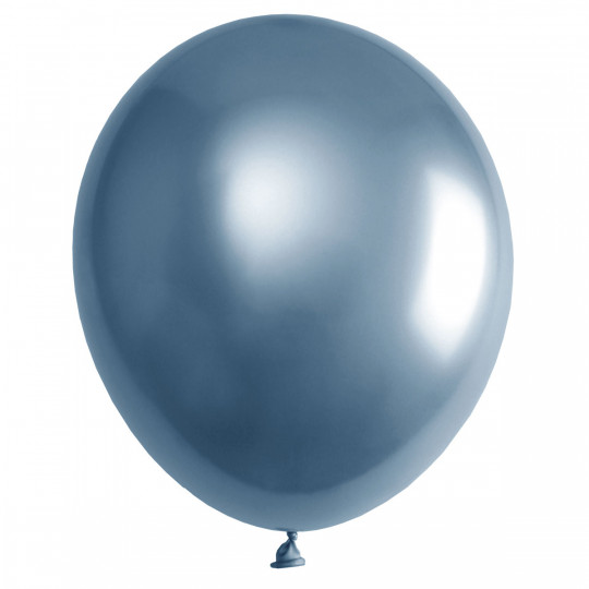 Ballon Métallisé bleu canard Ø30 cm