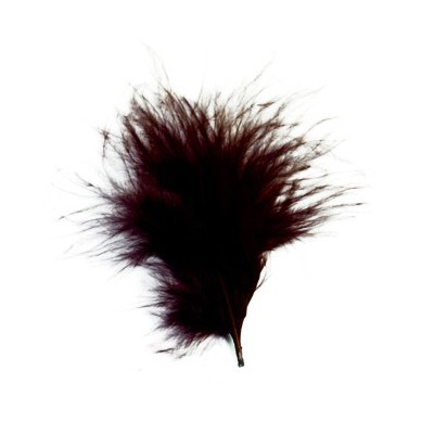 Plumes chocolat 7cm.