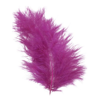 Plumes couleur prune 7cm.