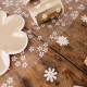 Chemin de Table La Petite Marguerite Organza Blanc et Paillettes