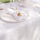 Chemin de Table La Petite Marguerite Organza Blanc et Paillettes