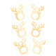6 Ronds de Serviette Cerf Bois