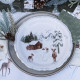 Assiettes "Joyeux Noël" Neige Éternelle