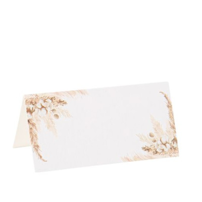 Marque-Places Pampas et Fleurs de Coton