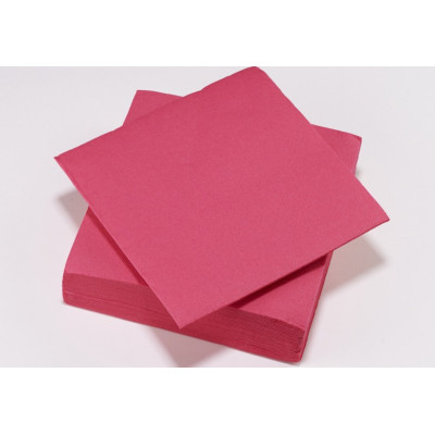 50 Serviettes Cocktail Fuschia