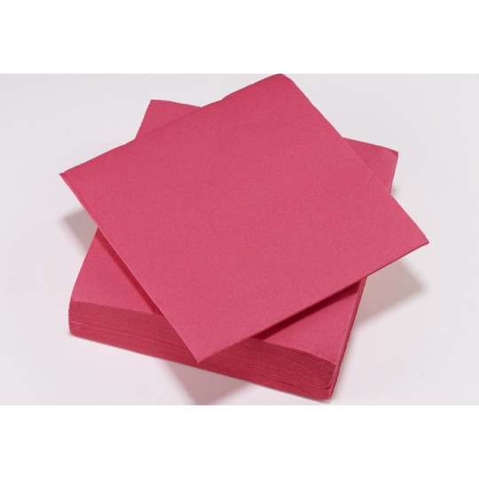 50 Serviettes Cocktail Fuschia