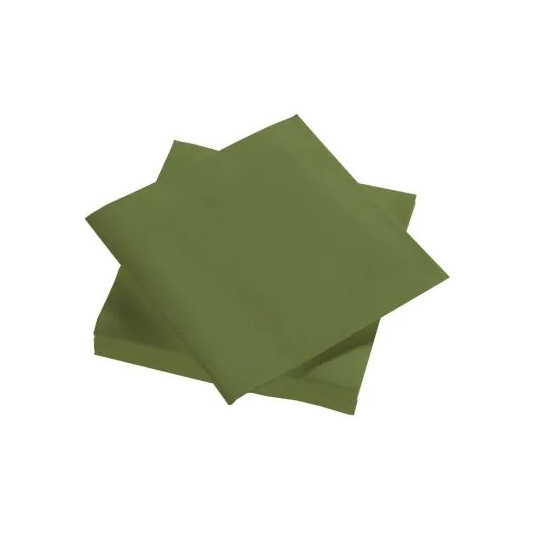 Serviette Olive jetable