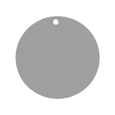 Marque place rond gris.