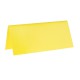 Marque place jaune rectangle, en carton.