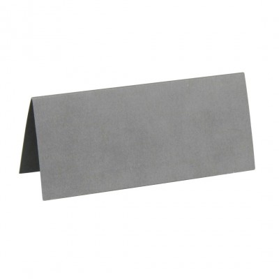 Marque place gris rectangle, en carton.