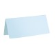 Marque place bleu ciel rectangle, en carton.