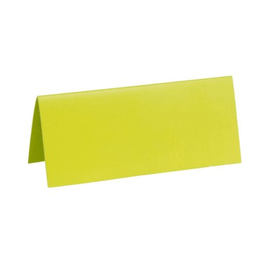 Marque place vert rectangle, en carton.
